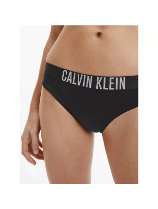 Dámské plavkové kalhotky KW0KW01859 BEH černé - Calvin Klein Dámské plavkové kalhotky KW0KW01859 BEH černé - Calvin Klein