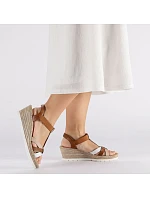 Hnědé dámské sandály na platformě Rieker 61995-81 Hnědé dámské sandály na platformě Rieker 61995-81