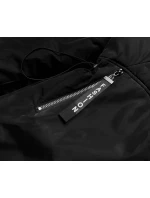 Černo-bílá dámská bunda pro přechodné období (B8037-1026)