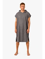 pánské vaflové pončo Saimaa s kapucí Organic Grey pánské vaflové pončo Saimaa s kapucí Organic Grey