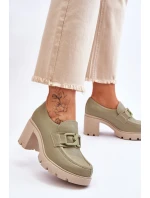 Elegantní boty s Ornamentem Zelená Harmell