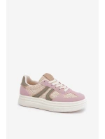 Dámské tenisky s pletením na platformě multikolor Lesida