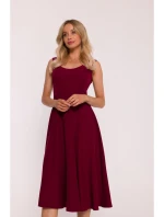S424 Šaty Fit & flare - bordó S424 Šaty Fit & flare - bordó