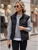 Dámská prošívaná vesta s stojáčkem, černá, FashionStreet TY5967 Dámská prošívaná vesta s stojáčkem, černá, FashionStreet TY5967