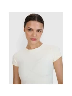 Dámské rychleschnoucí tričko na jógu a pilates 4F 4FWSS25TFTSF1270-11S Dámské rychleschnoucí tričko na jógu a pilates 4F 4FWSS25TFTSF1270-11S