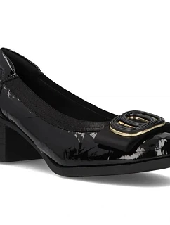 Černé lakované lodičky Filippo DP6960
