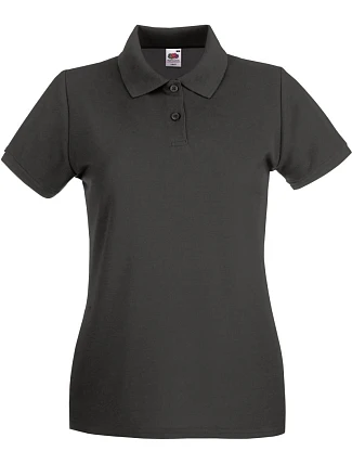 Fruit of the Loom Lady-Fit Premium Polo Dámské piqué polo 16.3030 light graphite Fruit of the Loom Lady-Fit Premium Polo Dámské piqué polo 16.3030 light graphite