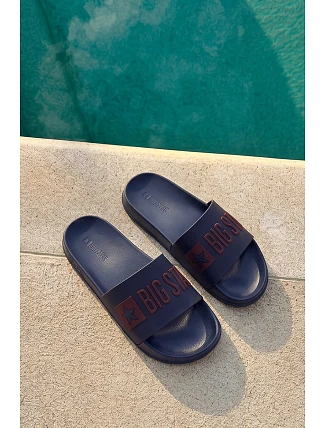 Pánské Pantofle Big Star SS174361 Modré Pánské Pantofle Big Star SS174361 Modré
