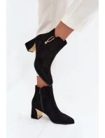 Boty na podpatku model 217724 Step in style Boty na podpatku model 217724 Step in style