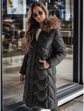 Dámská prošívaná dlouhá bunda WINTERACT černá FashionStreet TY4778