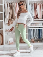 Dámské látkové chinos kalhoty s páskem ROSSALI mint FashionStreet UY2531