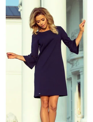 Tmavě modré šaty s krajkou model 6323925 Tmavě modré šaty s krajkou model 6323925