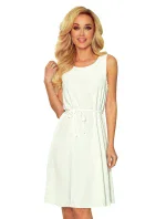 296-4 VICTORIA Trapézové šaty - barva ECRU