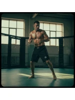 MMA šortky černé DBX Bushido