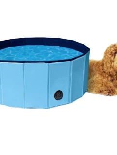 SKLÁDACÍ ZAHRADNÍ BAZÉN PRO PSY 80X30CM MODRÝ MAXXPRO