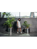 Build your Brand BY 101 Tričkové šaty se stojáčkem 56.0101 olive
