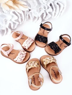 Dětské Sandály S Hadím Vzorem Černé Baxlee