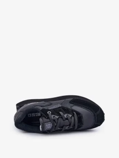 Kožené Pánské Tenisky Big Star OO174297 Hi-Poly System Černé