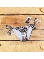 Spodní díl plavek BA907 hnědo-bílý - Selmark Spodní díl plavek BA907 hnědo-bílý - Selmark