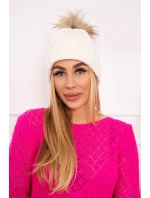 Fleecová kostkovaná čepice K226 ecru Fleecová kostkovaná čepice K226 ecru