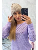 Dámská čepice Kalina K362 tmavě béžová