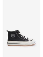 Zateplené Dámské Tenisky Na Platformě Eko Kůže Big Star OO274062 Černé