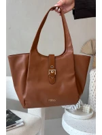 Kabelka Shopperka s přezkou NOBO BAG6010-017 světle hnědá