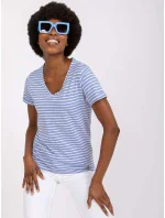 Tričko D16054M02431A bílé a modré