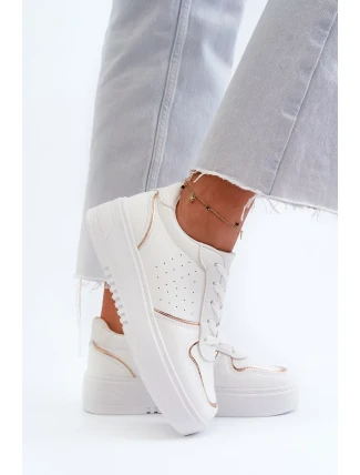 Dámské Tenisky na platformě Bílé Tessama Dámské Tenisky na platformě Bílé Tessama