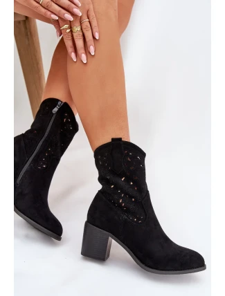 Boty na podpatku model 209417 Step in style Boty na podpatku model 209417 Step in style