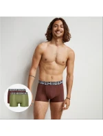 Pánské boxerky 2ks DIM COTTON 3D FLEX AIR BOXER 2x - DIM - green Pánské boxerky 2ks DIM COTTON 3D FLEX AIR BOXER 2x - DIM - green
