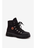 Zateplené dámské trepky na platformě černé Zaraine