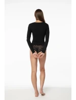 Jednoduché tričko s dlouhým rukávem Black - Julimex Jednoduché tričko s dlouhým rukávem Black - Julimex