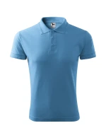 Pique Polo polokošile pánská azurově modrá