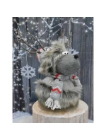 FURNISHED RENNIFER WITH ILLUMINATED TORCH Grey 20x35x47CM dětské