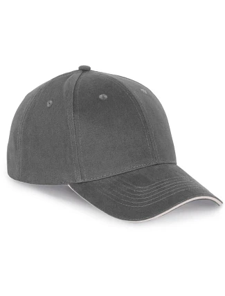 K-up KP 185 6 panelová sandwich kšiltovka 20.0185 dark grey/light grey K-up KP 185 6 panelová sandwich kšiltovka 20.0185 dark grey/light grey