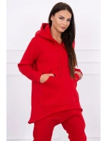 Sada pytlovitých kalhot červená