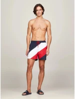 Pánské plavky UM0UM03261 DW5 tm. modré s pruhy - Tommy Hilfiger