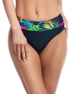 Spodní díl plavek Sumba K1101 černo-zelený - Fantasy