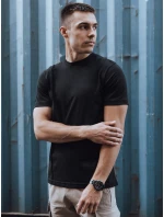Pánské tričko bez potisku černé FashionStreet RX5521
