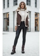 Dámské voskované kalhoty ELLODIX black FashionStreet UY2230