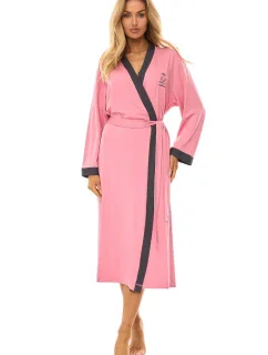 L&L 2505 dlouhý dámský viskózový župan M-2XL