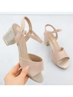 Béžové dámské sandály na jehlovém podpatku Vinceza 20275 Béžové dámské sandály na jehlovém podpatku Vinceza 20275