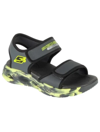 Skechers S-Lights: Sandály Sola Glow - Fusion Brights 407032L-CCBK Grey 28 Skechers S-Lights: Sandály Sola Glow - Fusion Brights 407032L-CCBK Grey 28