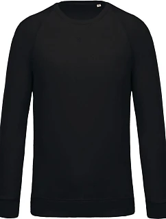 Kariban K 480 Pánská raglánová mikina z bio bavlny 20.K480 black