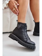 Boty Na Zip S Dekorativním Srdcem Černé Obeena