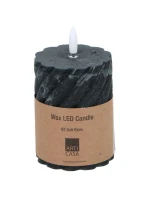 DEKORACE SVÍČKA 75x100MM LED VOSK ČERNÁ