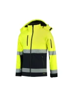 Bunda Rimeck Bi-color EN ISO 20471 Softshell M MLI-T5297 fluorescent yellow pánské