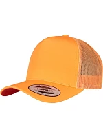 Flexfit 6506 5 panelová Retro Trucker kšiltovka 55.6506 neon orange