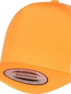 Flexfit 6506 5 panelová Retro Trucker kšiltovka 55.6506 neon orange